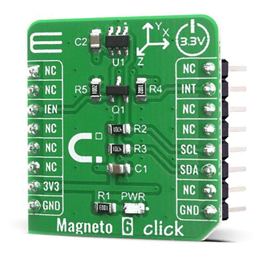 Mikroelektronika d.o.o. MIKROE-4139 Magneto 6 Click Board - The Debug Store UK