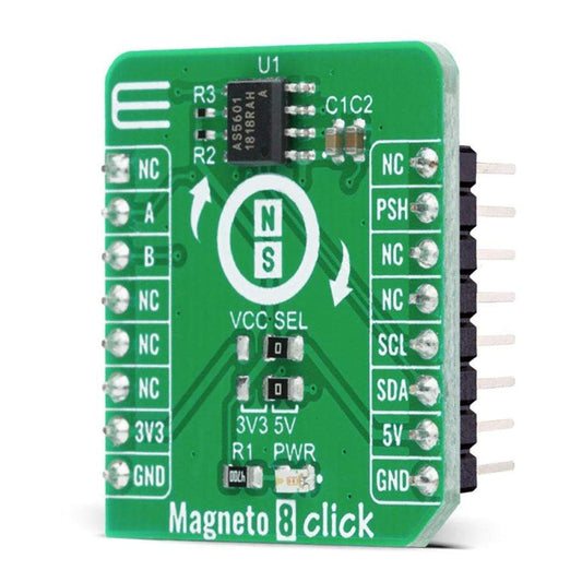 Mikroelektronika d.o.o. MIKROE-4204 Magneto 8 Click Board - The Debug Store UK