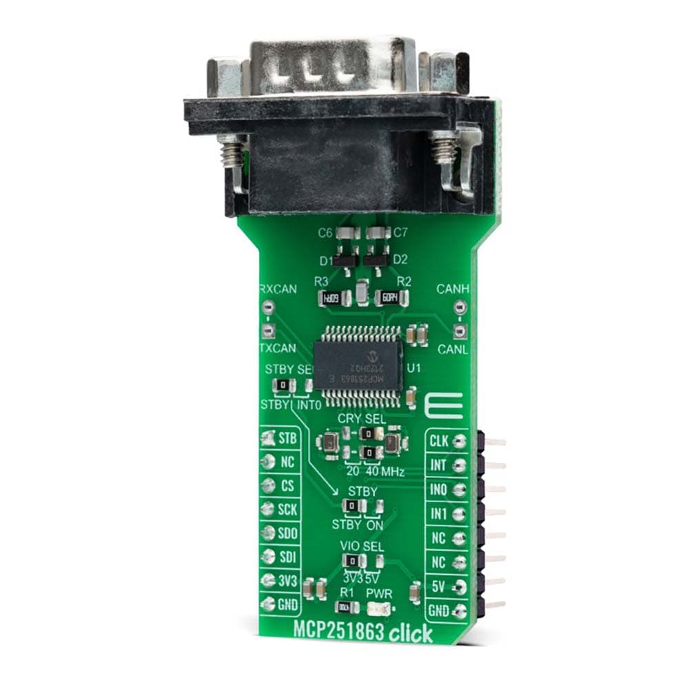Mikroelektronika d.o.o. MIKROE-4955 MCP251863 Click Board - The Debug Store UK