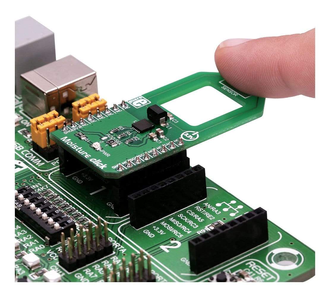 Mikroelektronika d.o.o. MIKROE-3084 Moisture Click Board - The Debug Store UK