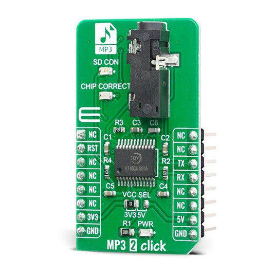 Mikroelektronika d.o.o. MIKROE-4159 MP3 2 Click Board - The Debug Store UK