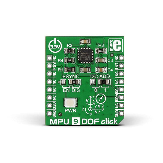 Mikroelektronika d.o.o. MIKROE-1719 MPU 9DOF Click Board - The Debug Store UK