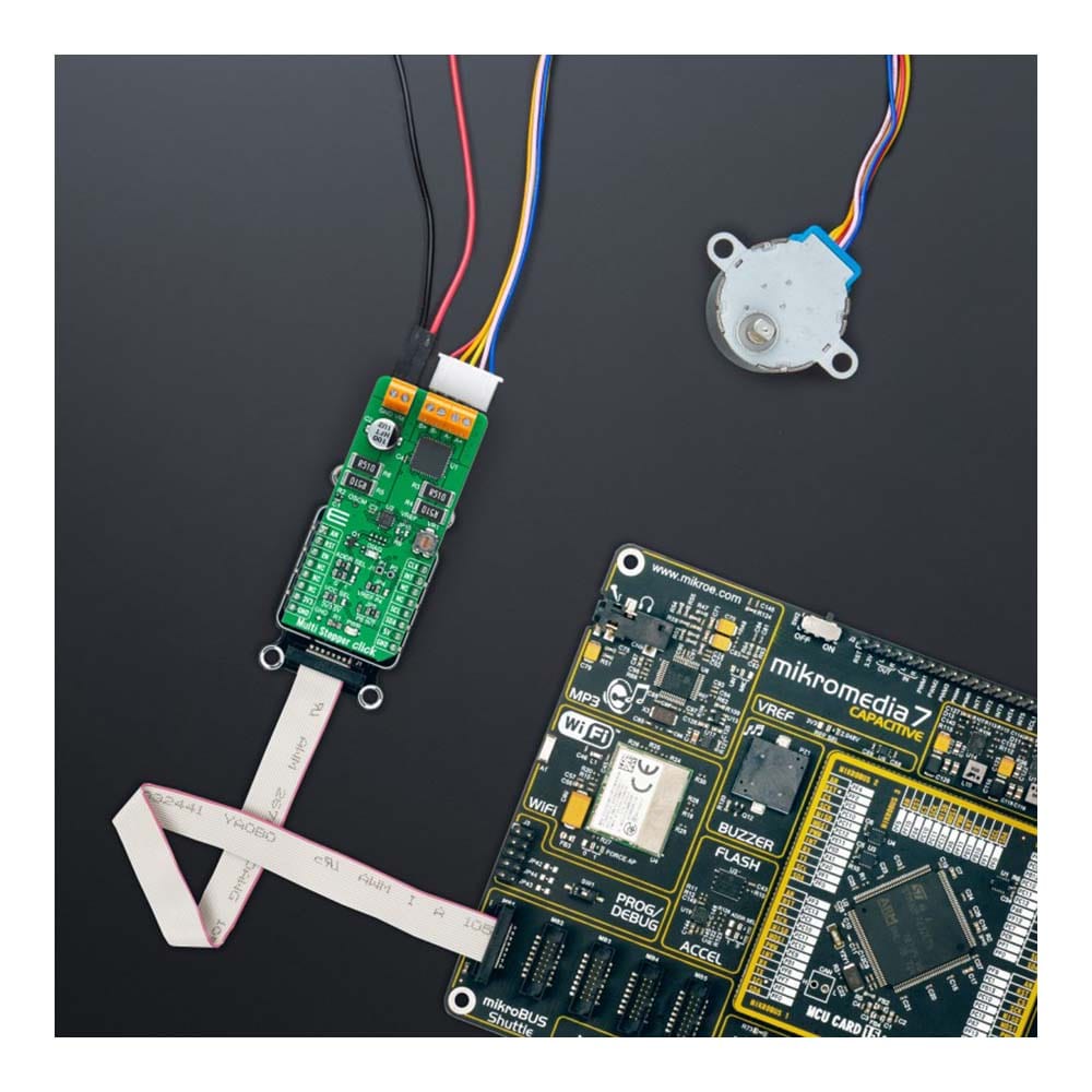 Mikroelektronika d.o.o. MIKROE-5040 Multi Stepper TB62261 Click Board - The Debug Store UK