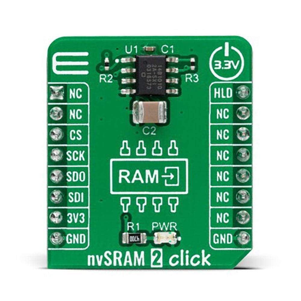 Mikroelektronika d.o.o. MIKROE-4423 nvSRAM 2 Click Board - The Debug Store UK