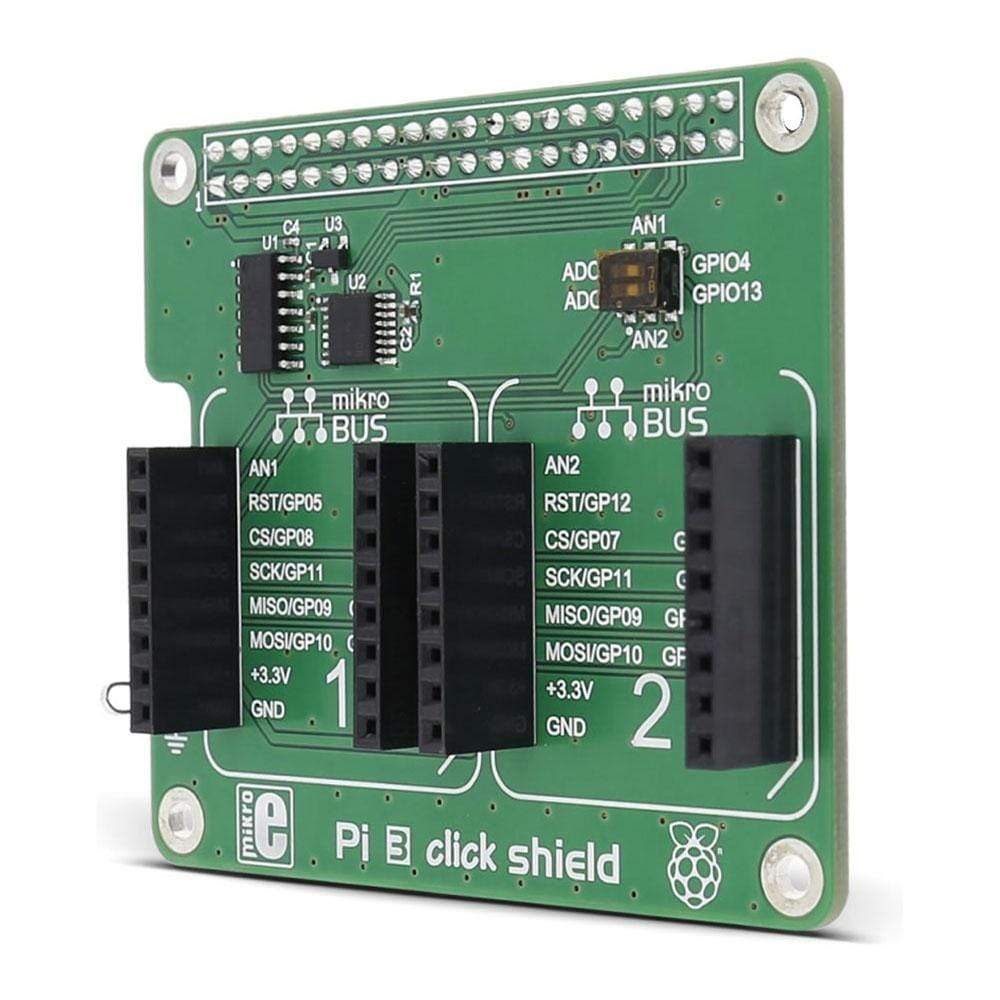 Mikroelektronika d.o.o. MIKROE-2756 Raspberry Pi 3 Click Board Shield - The Debug Store UK