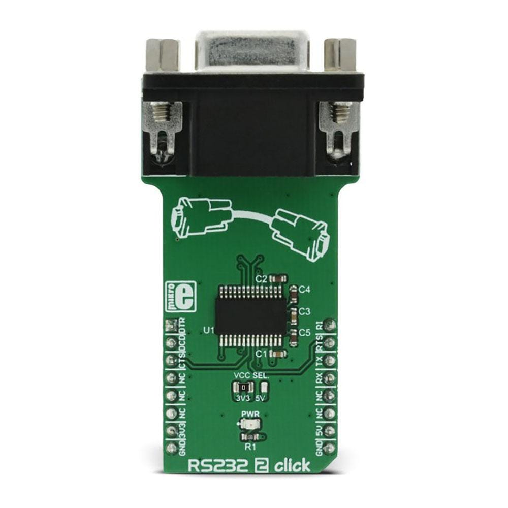 Mikroelektronika d.o.o. MIKROE-2897 RS232 2 Click Board - The Debug Store UK