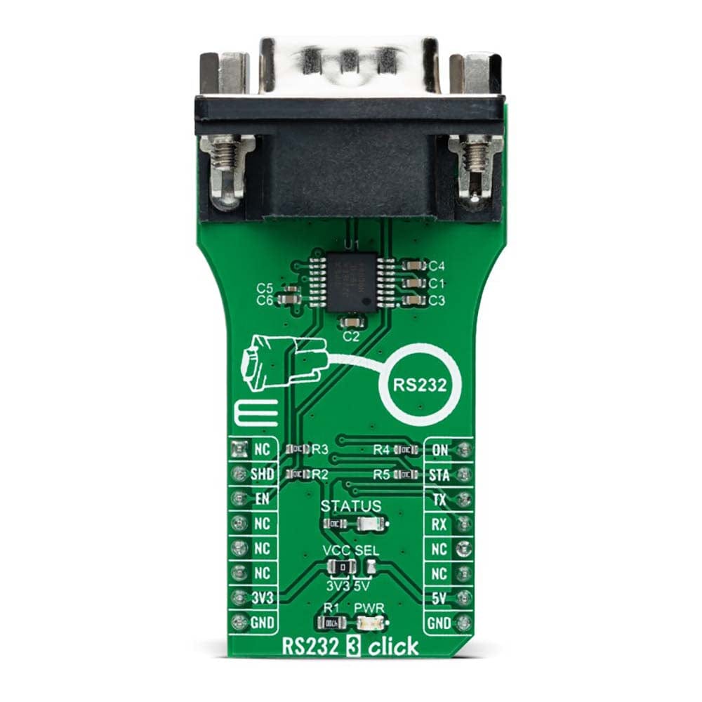 Mikroelektronika d.o.o. MIKROE-5109 RS232 3 Click Board - The Debug Store UK