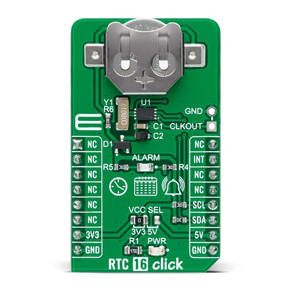 Mikroelektronika d.o.o. MIKROE-5083 RTC 16 Click Board - The Debug Store UK