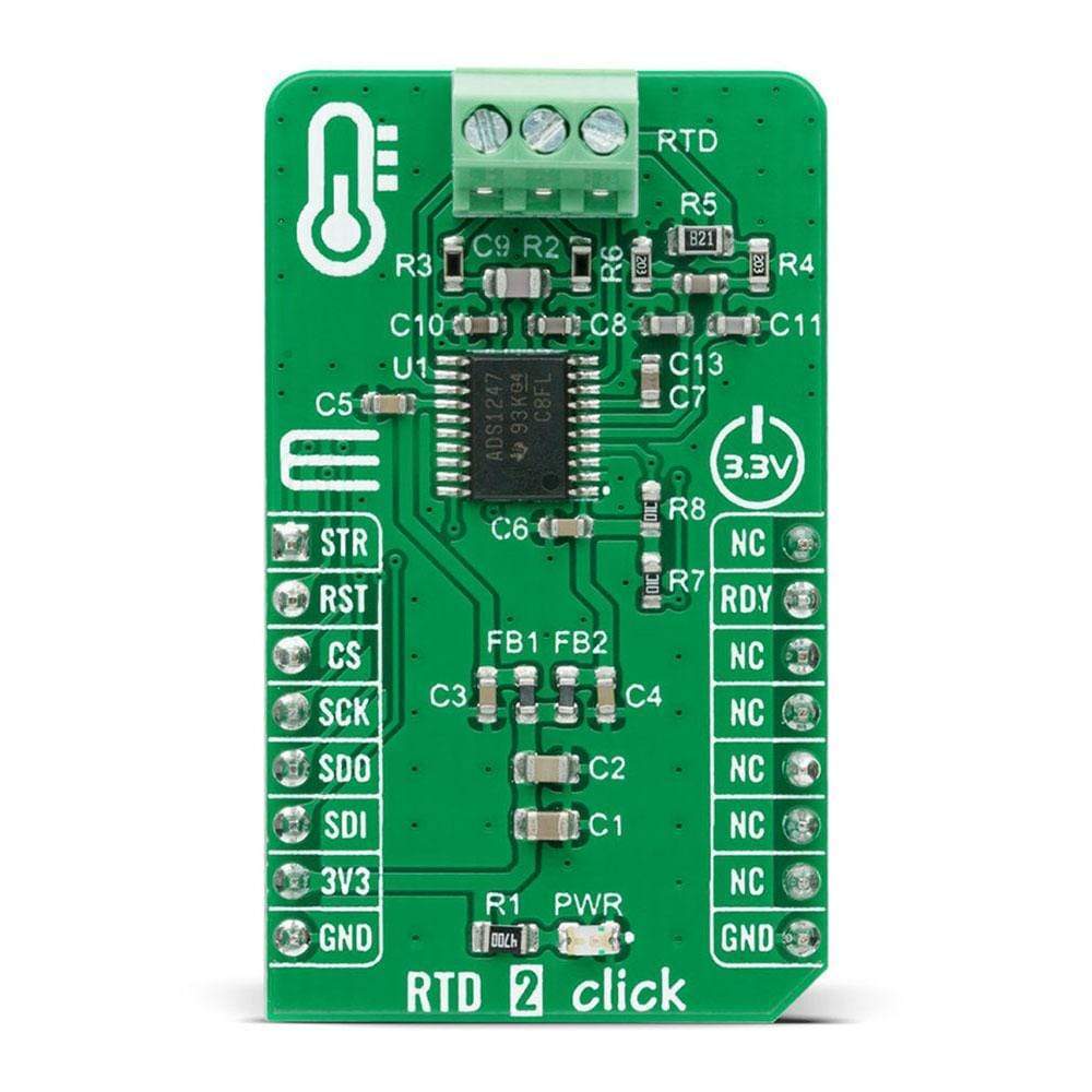 Mikroelektronika d.o.o. MIKROE-4282 RTD 2 Click Board - The Debug Store UK