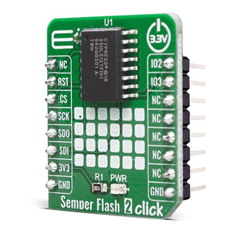 Mikroelektronika d.o.o. MIKROE-4028 Semper Flash 2 Click Board - The Debug Store UK
