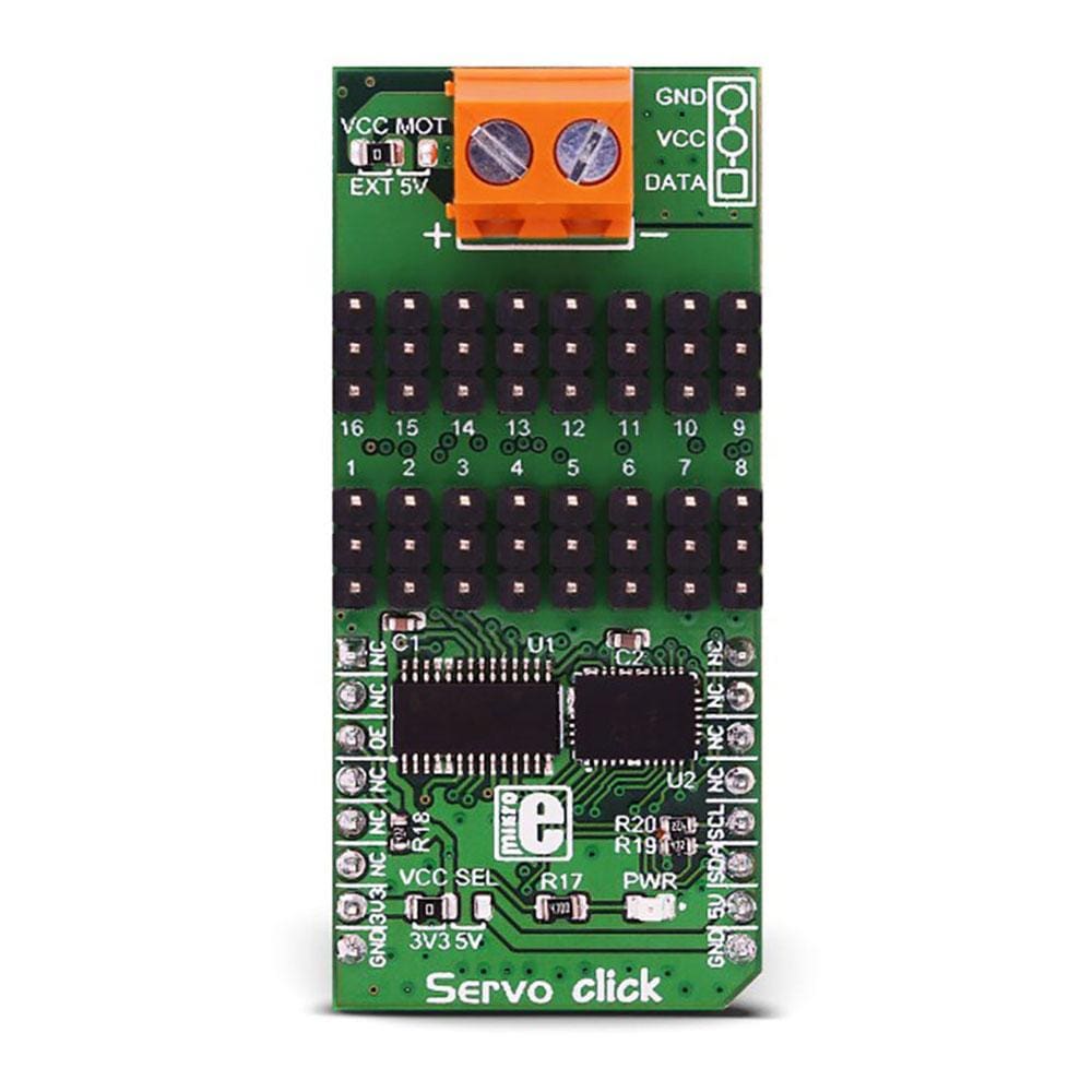 Mikroelektronika d.o.o. MIKROE-3133 Servo Click Board - The Debug Store UK