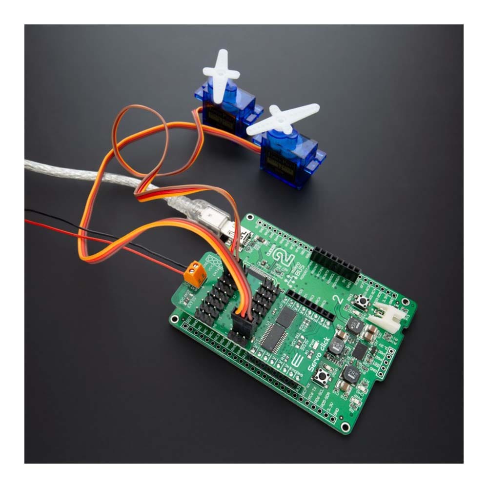 Mikroelektronika d.o.o. MIKROE-3133 Servo Click Board - The Debug Store UK