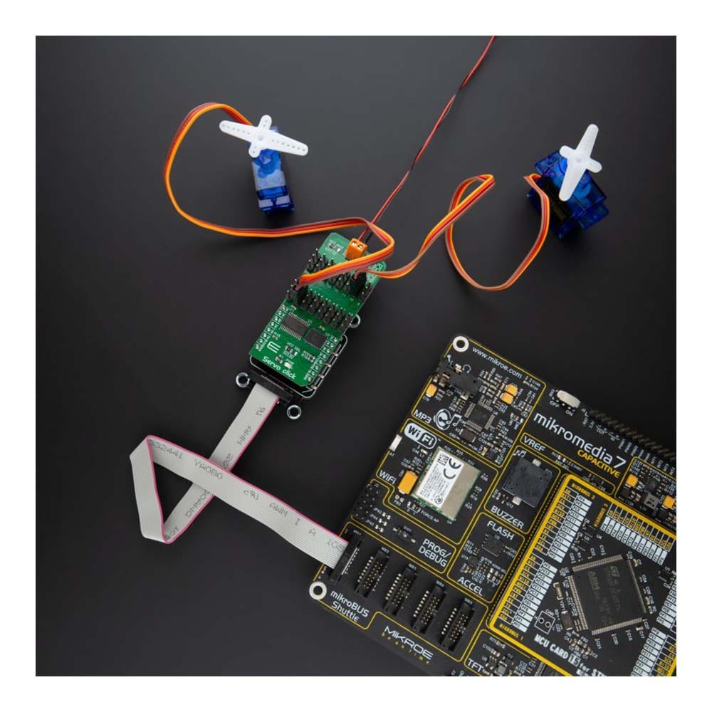 Mikroelektronika d.o.o. MIKROE-3133 Servo Click Board - The Debug Store UK