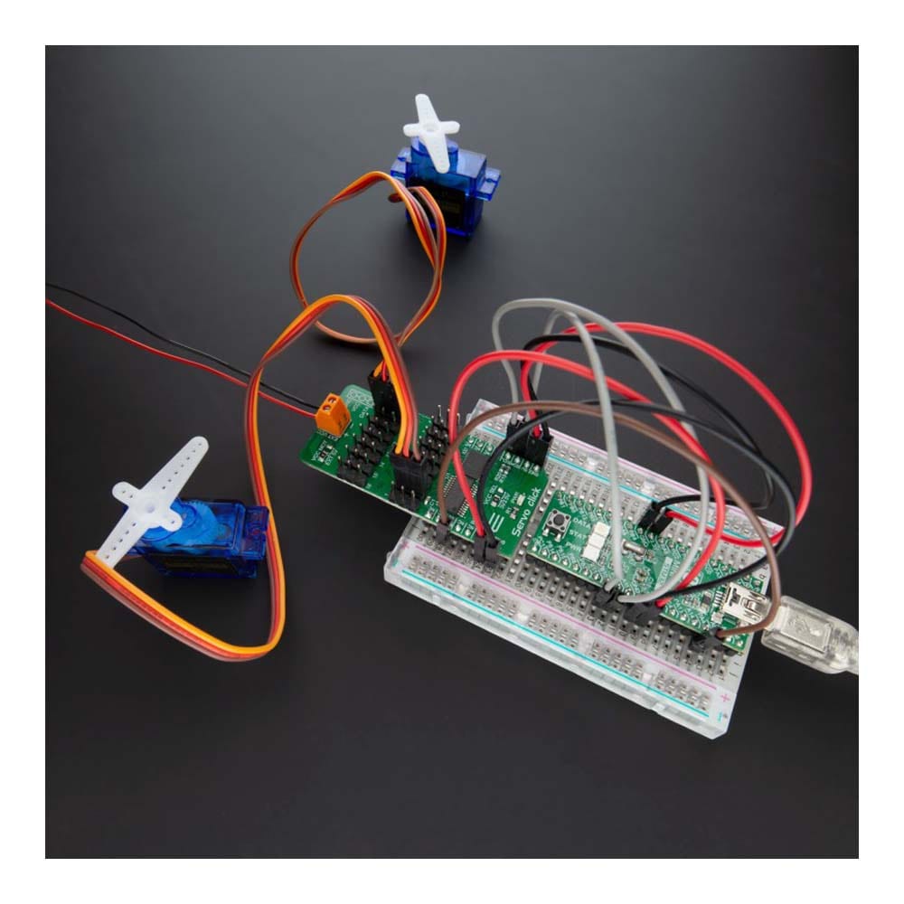 Mikroelektronika d.o.o. MIKROE-3133 Servo Click Board - The Debug Store UK