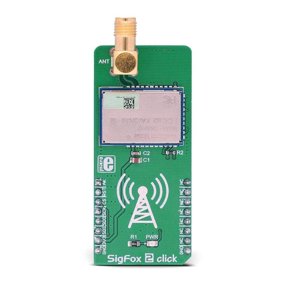 Mikroelektronika d.o.o. MIKROE-3039 SigFox 2 Click Board (North America) - The Debug Store UK
