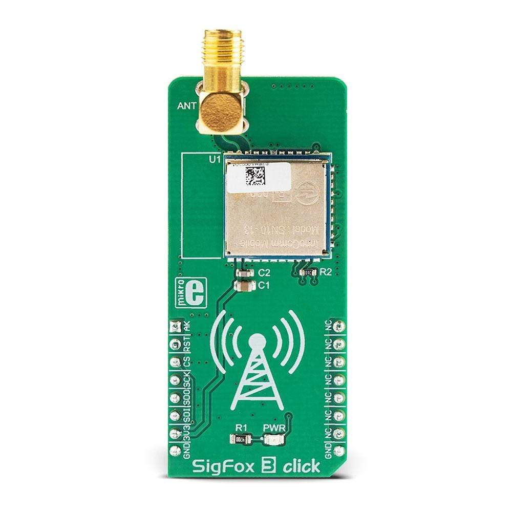 Mikroelektronika d.o.o. MIKROE-3163 SigFox 3 Click Board (Japan) - The Debug Store UK