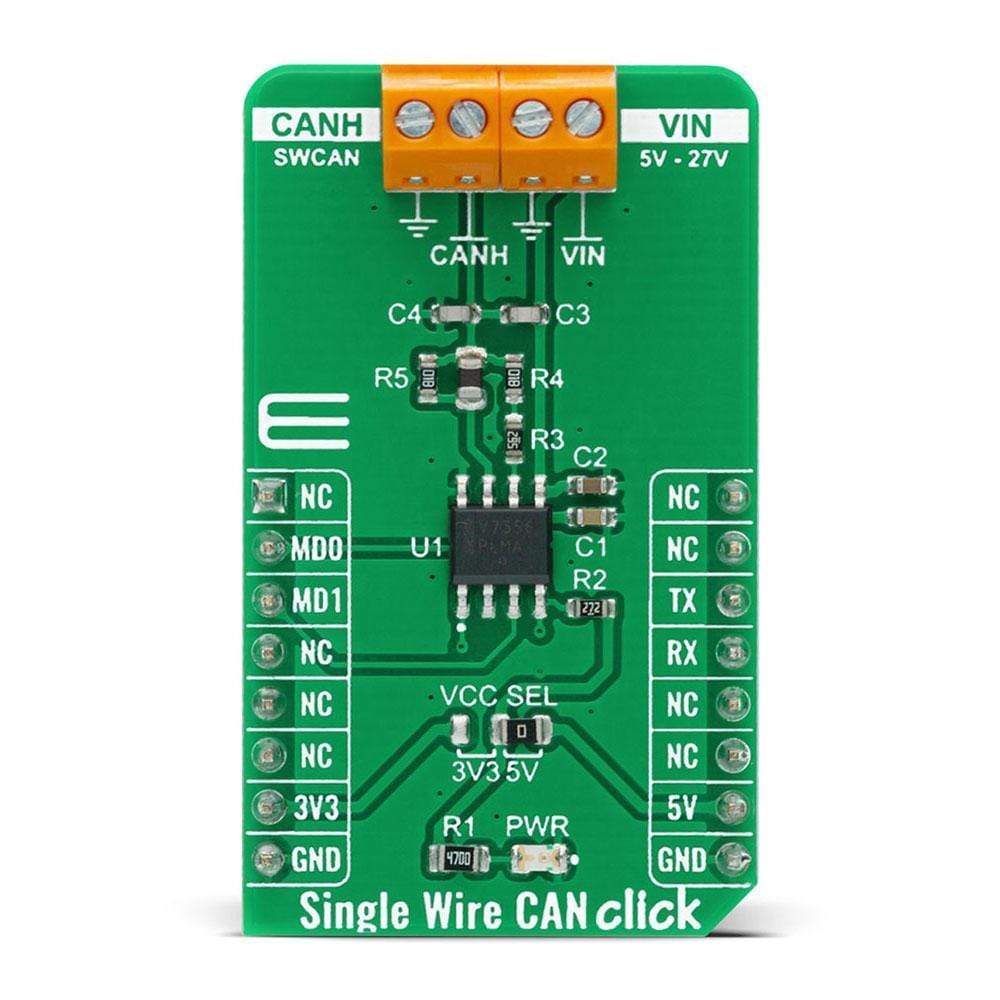 Mikroelektronika d.o.o. MIKROE-4225 Single Wire CAN Click Board - The Debug Store UK