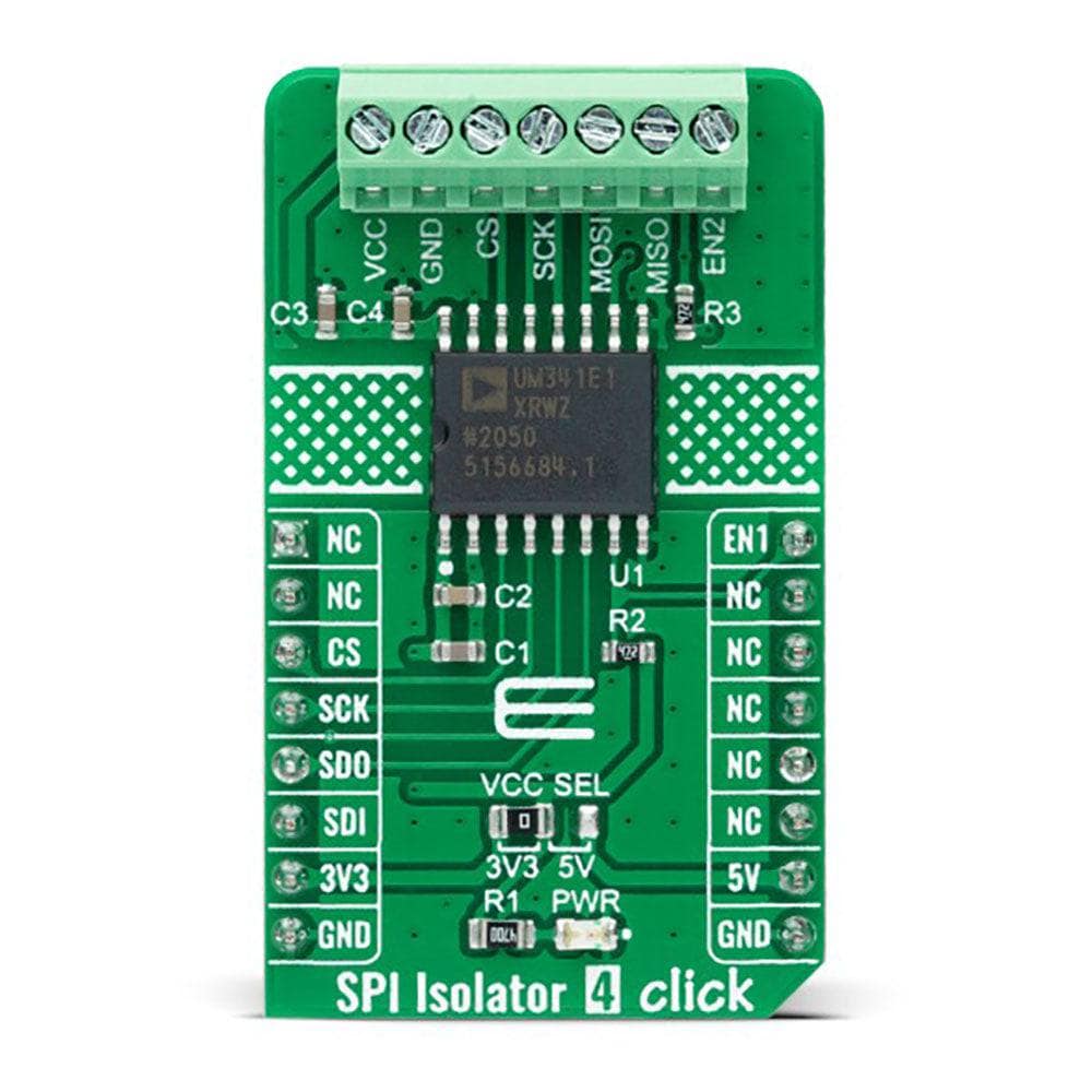 Mikroelektronika d.o.o. MIKROE-4869 SPI Isolator 4 Click Board - The Debug Store UK