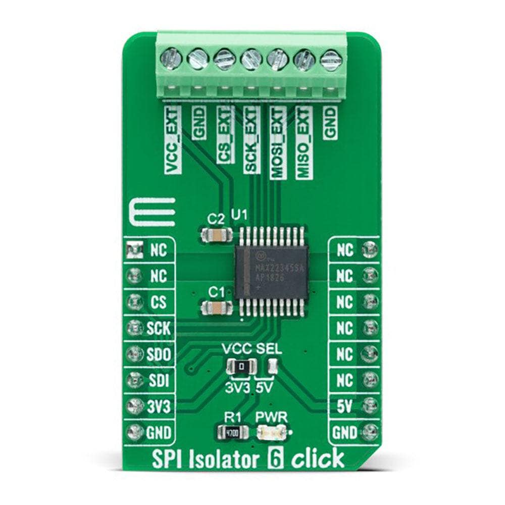 Mikroelektronika d.o.o. MIKROE-5265 SPI Isolator 6 Click Board - The Debug Store UK