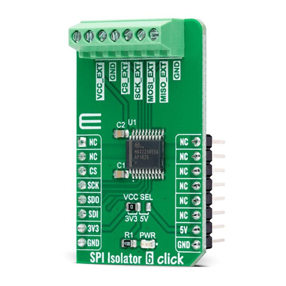Mikroelektronika d.o.o. MIKROE-5265 SPI Isolator 6 Click Board - The Debug Store UK