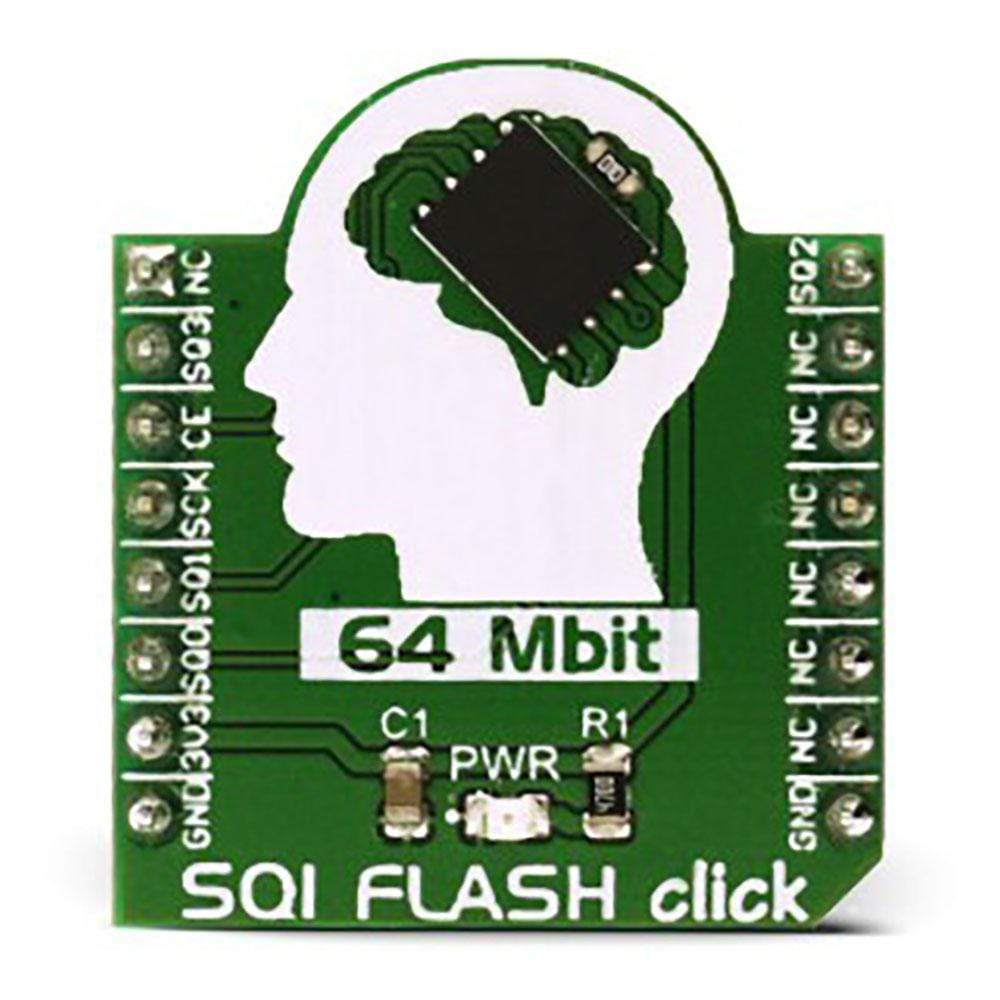 Mikroelektronika d.o.o. MIKROE-2828 SQI FLASH Click Board - The Debug Store UK