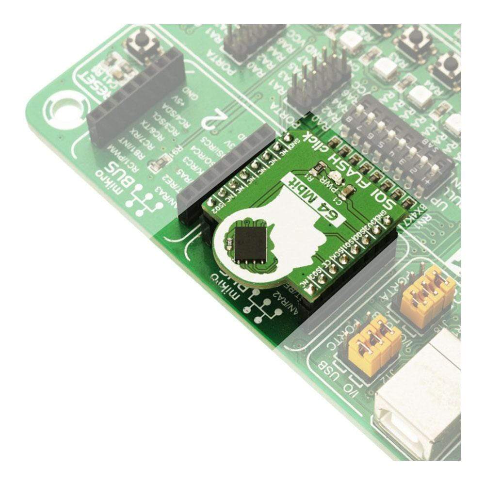 Mikroelektronika d.o.o. MIKROE-2828 SQI FLASH Click Board - The Debug Store UK