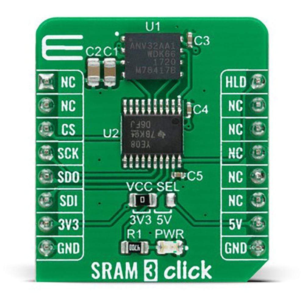 Mikroelektronika d.o.o. MIKROE-4293 SRAM 3 Click Board - The Debug Store UK