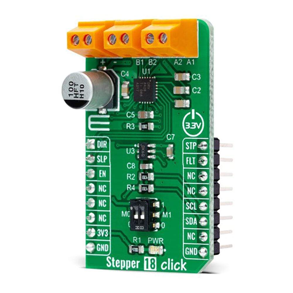 Mikroelektronika d.o.o. MIKROE-4689 Stepper 18 Click Board - The Debug Store UK