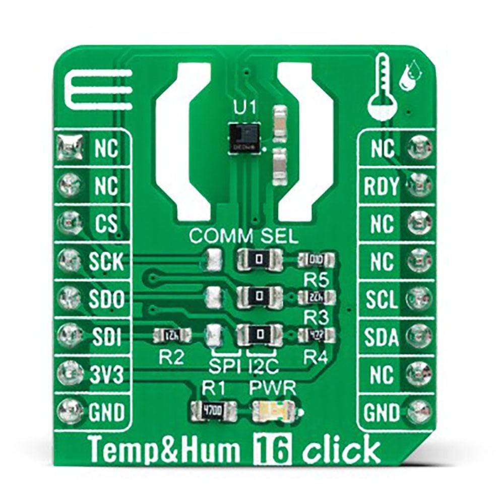 Mikroelektronika d.o.o. MIKROE-4733 Temp&Hum 16 Click Board - The Debug Store UK