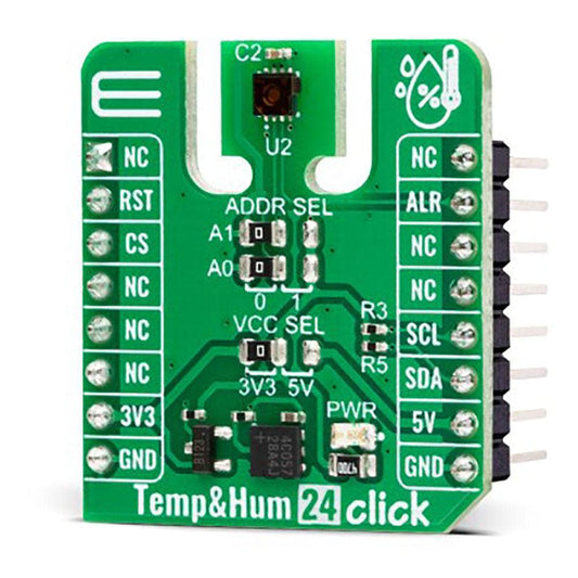 Mikroelektronika d.o.o. MIKROE-5651 Temp&Hum 24 Click Board - The Debug Store UK