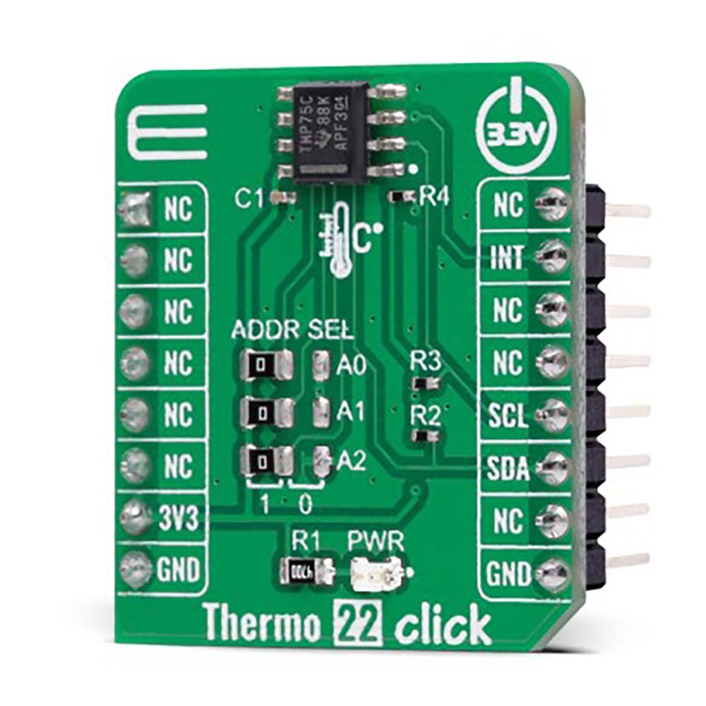 Mikroelektronika d.o.o. MIKROE-5068 Thermo 22 Click Board - The Debug Store UK