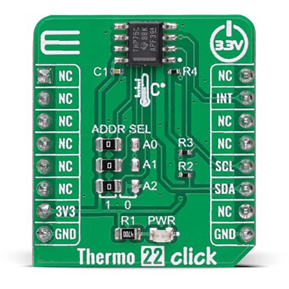 Mikroelektronika d.o.o. MIKROE-5068 Thermo 22 Click Board - The Debug Store UK