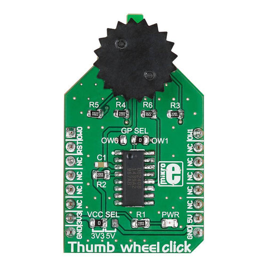 Mikroelektronika d.o.o. MIKROE-2366 Thumbwheel Click Board - The Debug Store UK