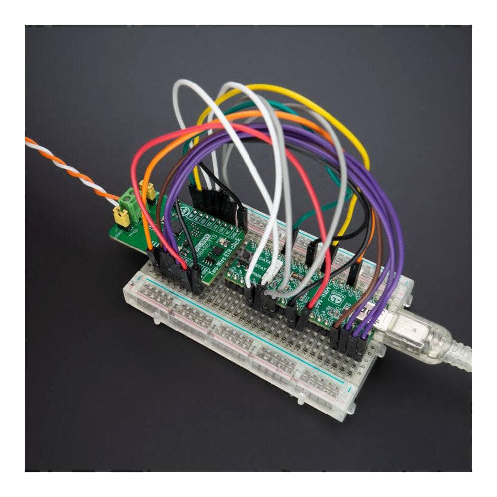 Mikroelektronika d.o.o. MIKROE-5543 Two-Wire ETH Click Board - The Debug Store UK