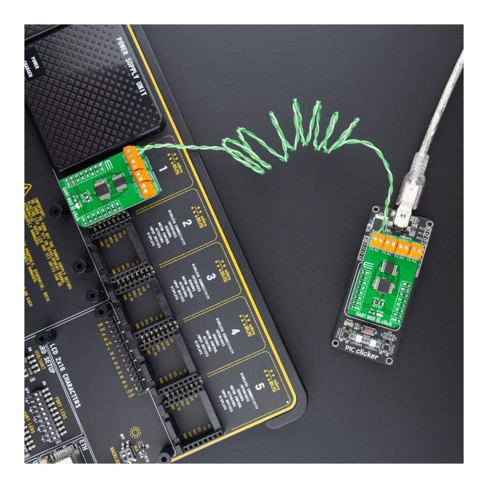 Mikroelektronika d.o.o. MIKROE-4494 UART MUX 2 Click Board - The Debug Store UK