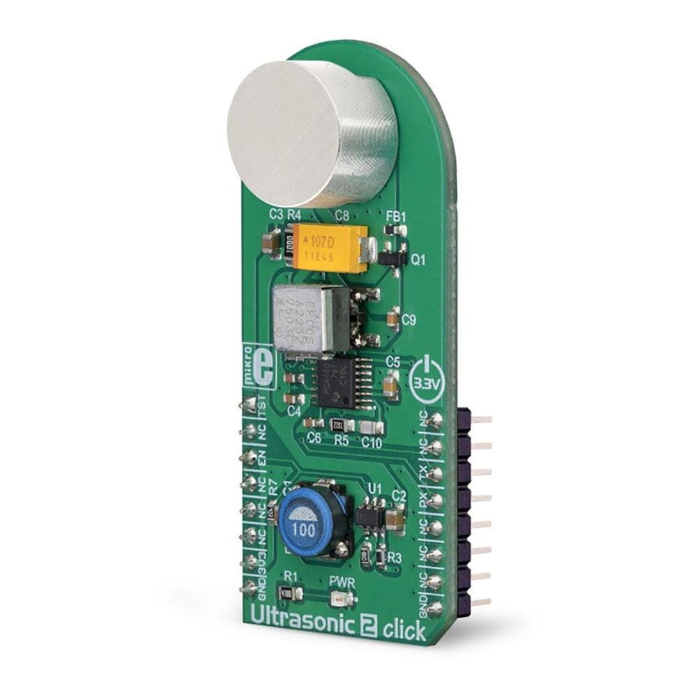 Mikroelektronika d.o.o. MIKROE-3302 Ultrasonic 2 Click Board - The Debug Store UK