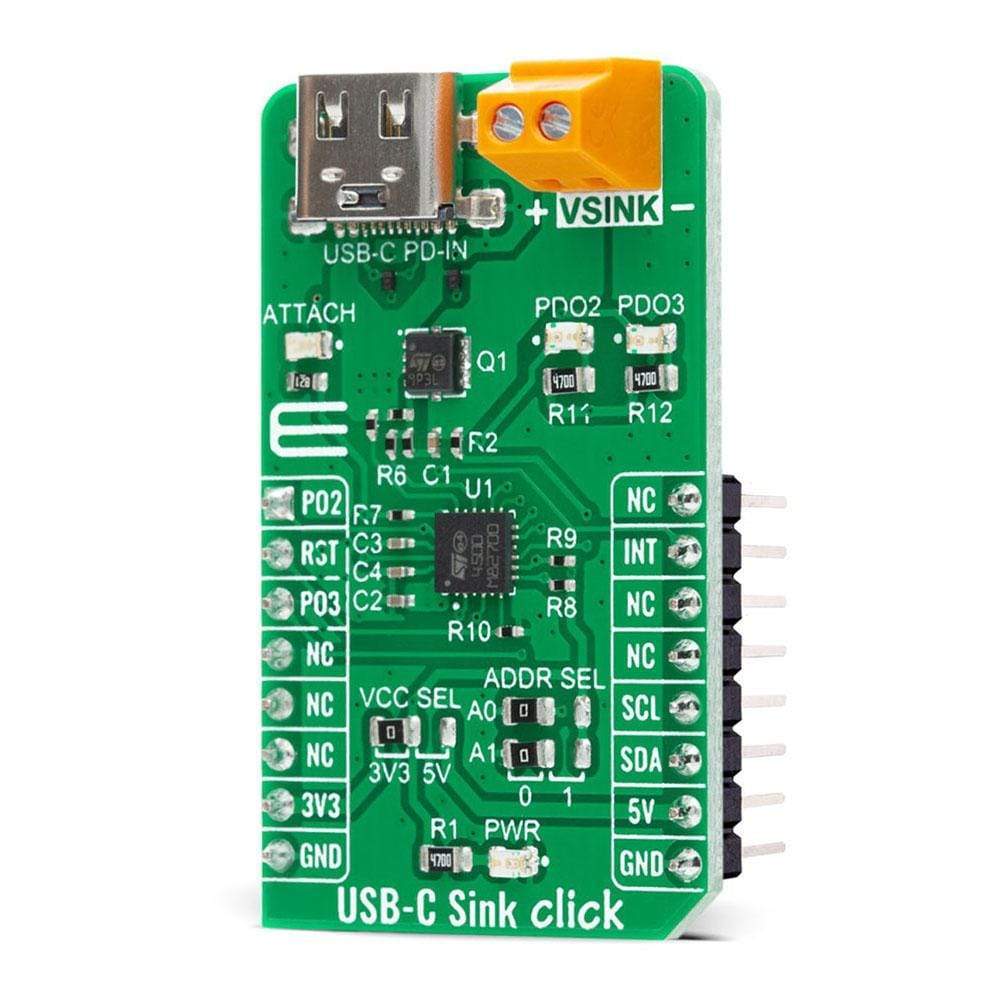Mikroelektronika d.o.o. MIKROE-4328 USB-C Sink Click Board - The Debug Store UK