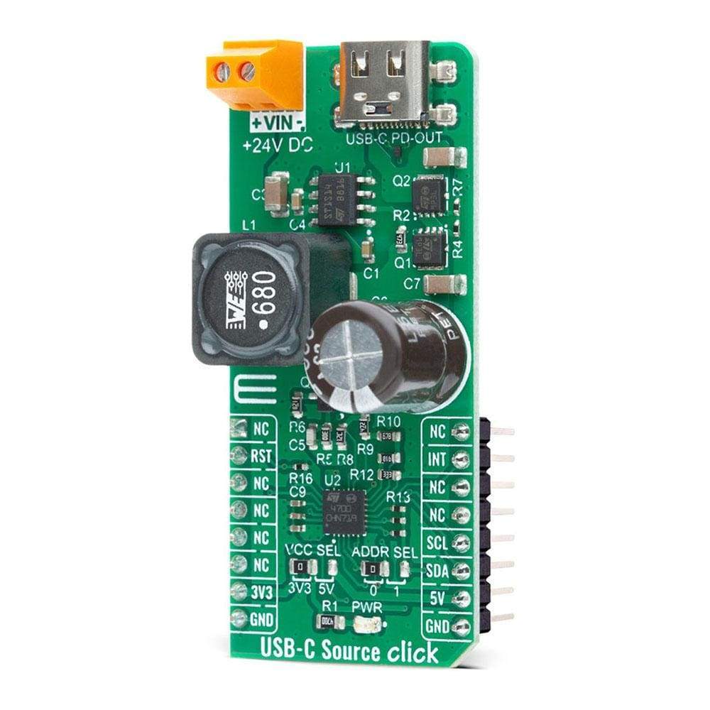 Mikroelektronika d.o.o. MIKROE-4329 USB-C Source Click Board - The Debug Store UK