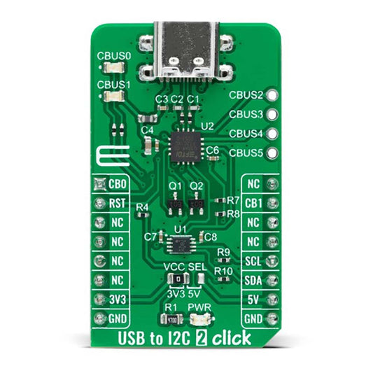 Mikroelektronika d.o.o. MIKROE-5065 USB to I2C 2 Click Board - The Debug Store UK