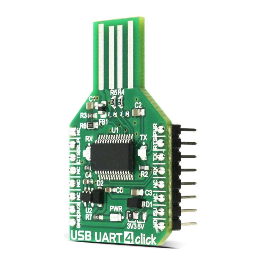 Mikroelektronika d.o.o. MIKROE-2810 USB UART 4 Click Board - The Debug Store UK