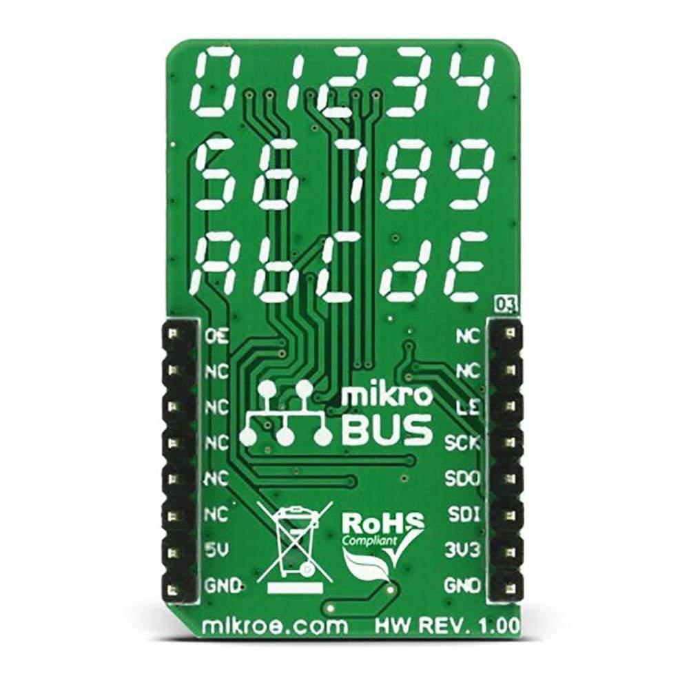 Mikroelektronika d.o.o. MIKROE-2840 UT-S 7-Seg R Click Board - The Debug Store UK
