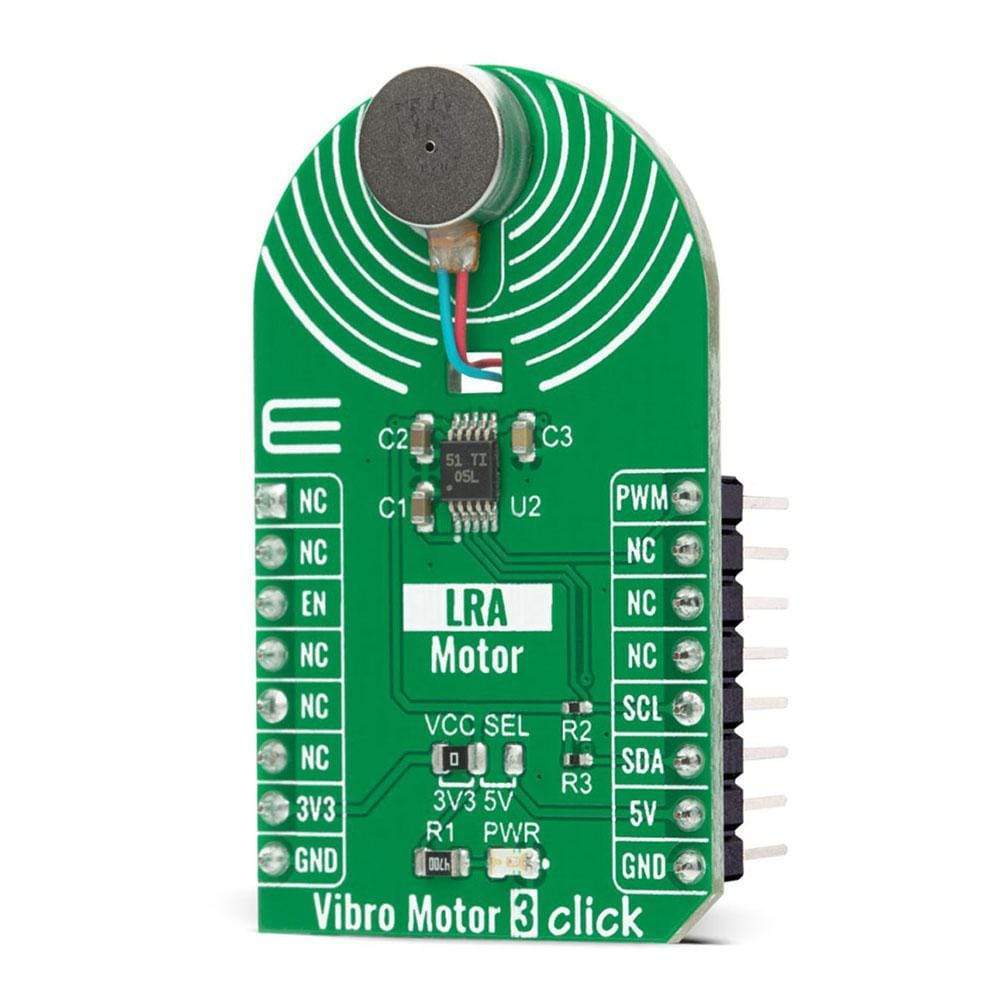 Mikroelektronika d.o.o. MIKROE-4356 Vibro Motor 3 Click Board - The Debug Store UK