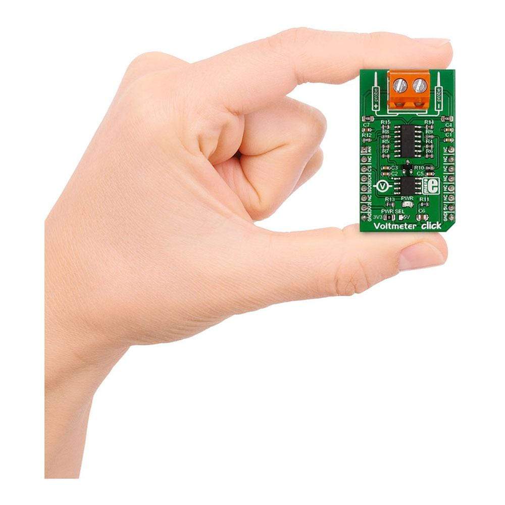Mikroelektronika d.o.o. MIKROE-2436 Voltmeter Click Board - The Debug Store UK