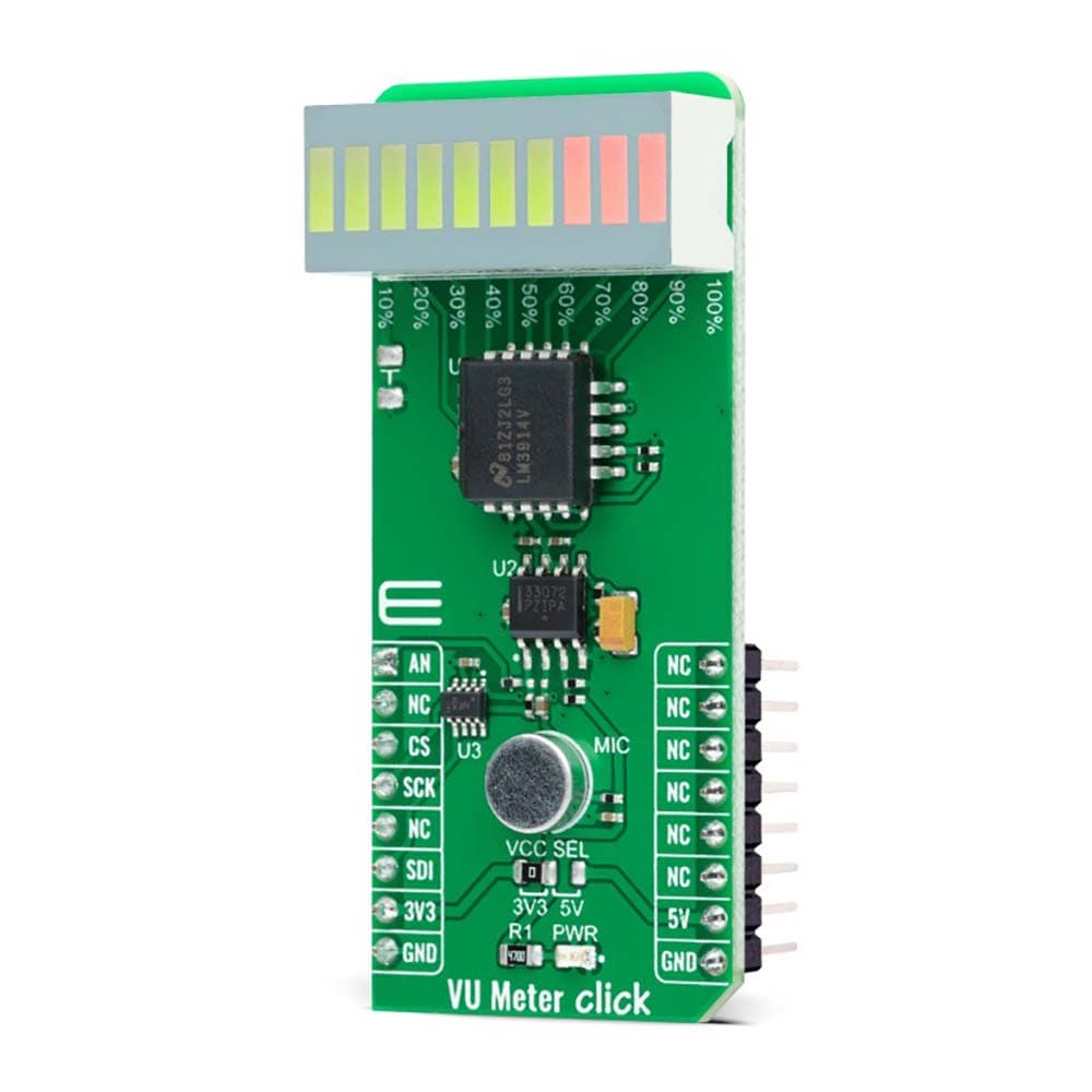 Mikroelektronika d.o.o. MIKROE-5111 VU Meter Click Board - The Debug Store UK