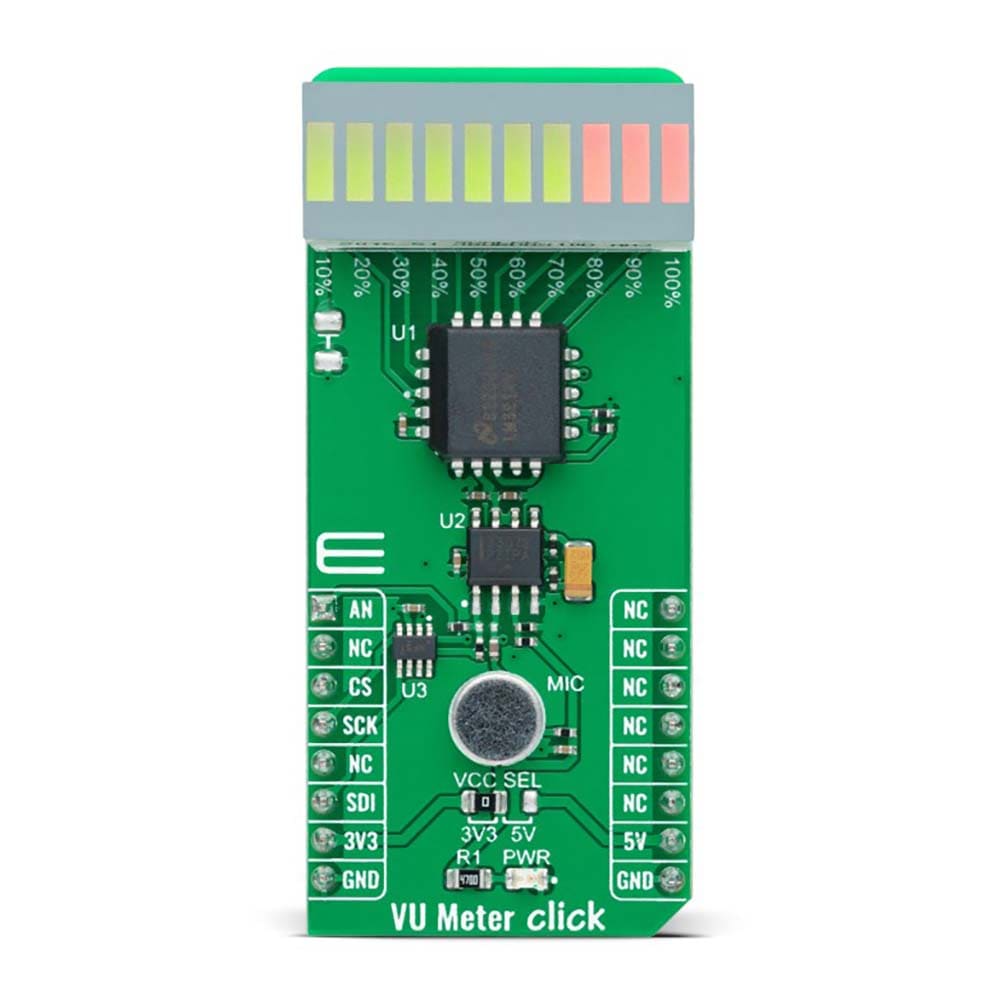 Mikroelektronika d.o.o. MIKROE-5111 VU Meter Click Board - The Debug Store UK