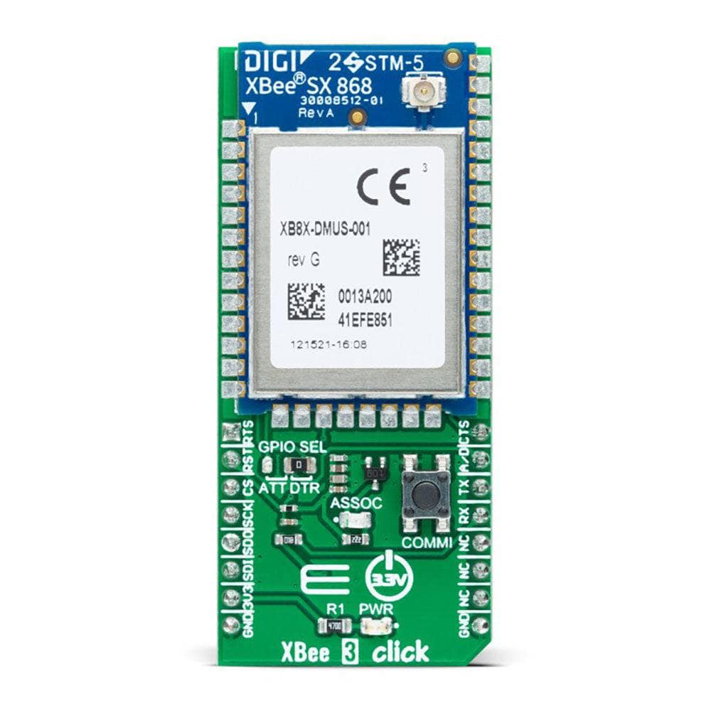 Mikroelektronika d.o.o. MIKROE-5299 XBee 3 Click Board - The Debug Store UK