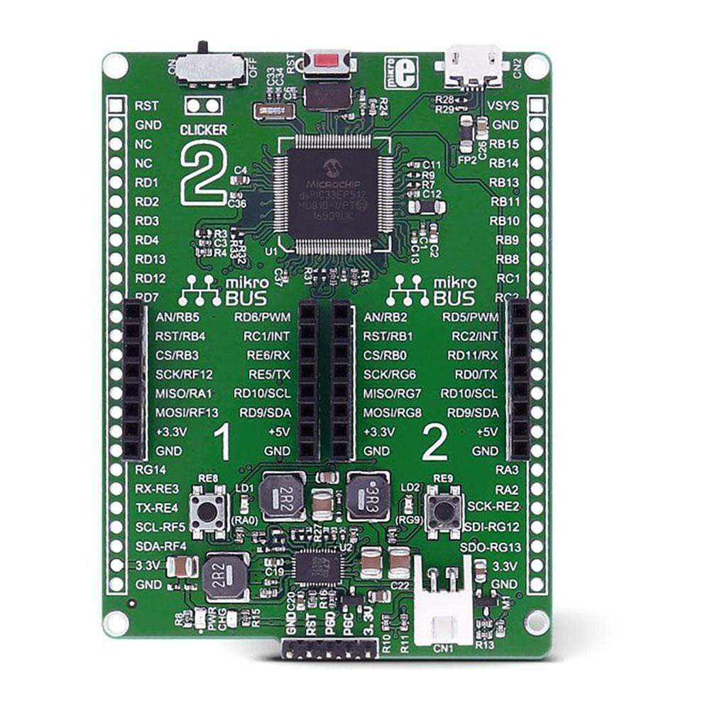 Mikroelektronika d.o.o. MIKROE-2567 Clicker Board 2 for DSPIC33 - The Debug Store UK