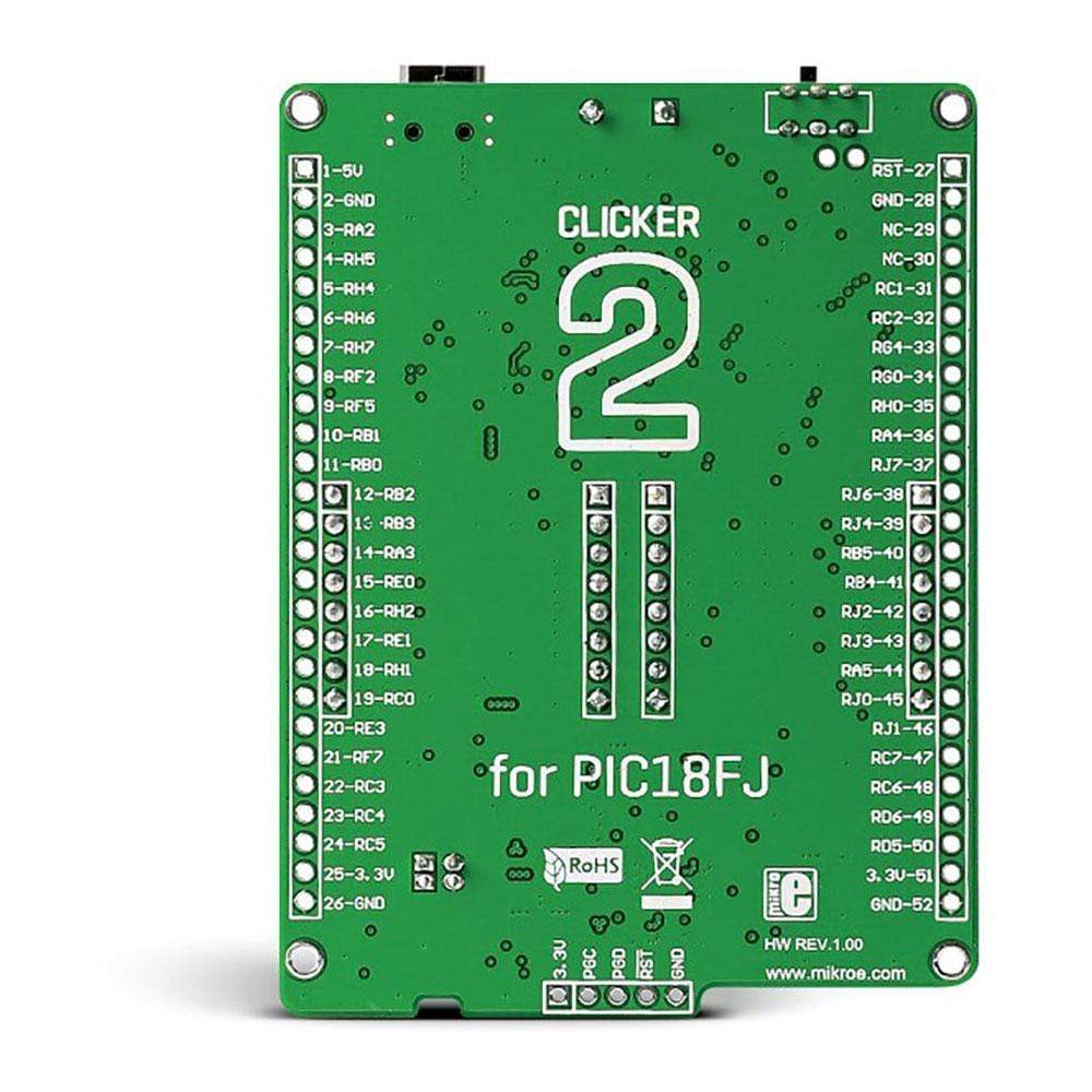 Mikroelektronika d.o.o. MIKROE-1684 Clicker Board 2 for PIC18FJ - The Debug Store UK