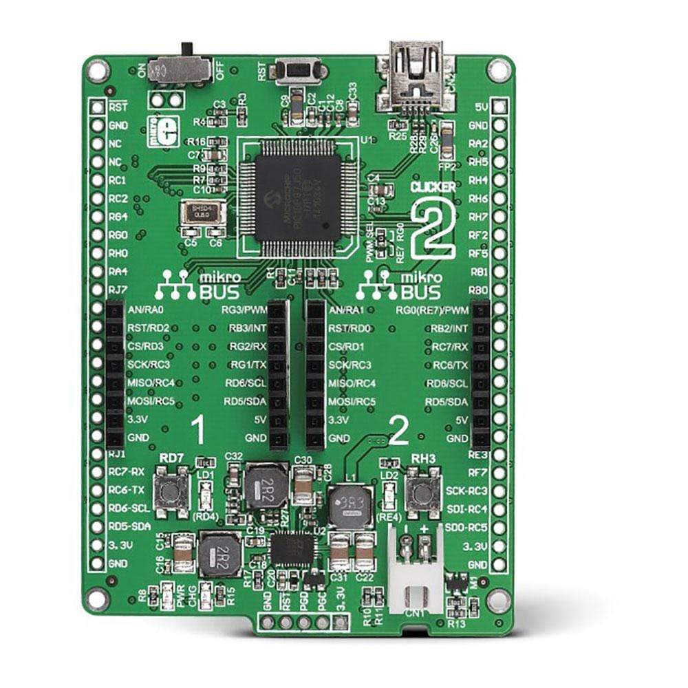 Mikroelektronika d.o.o. MIKROE-1684 Clicker Board 2 for PIC18FJ - The Debug Store UK