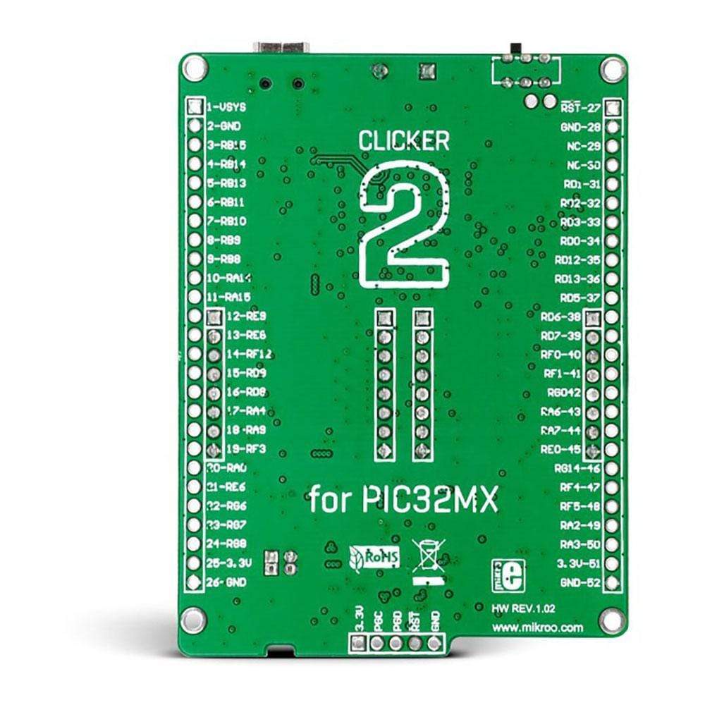 Mikroelektronika d.o.o. MIKROE-1717 Clicker Board 2 for PIC32MX - The Debug Store UK